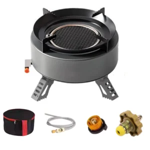 Portable outdoor burner cooking stove