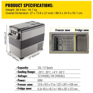 Car Refrigerator Mini Fridge Freezer