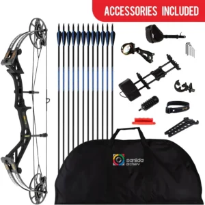 Sanlida Dragon X7 Ready to Hunt Compound Bow Package for Adults